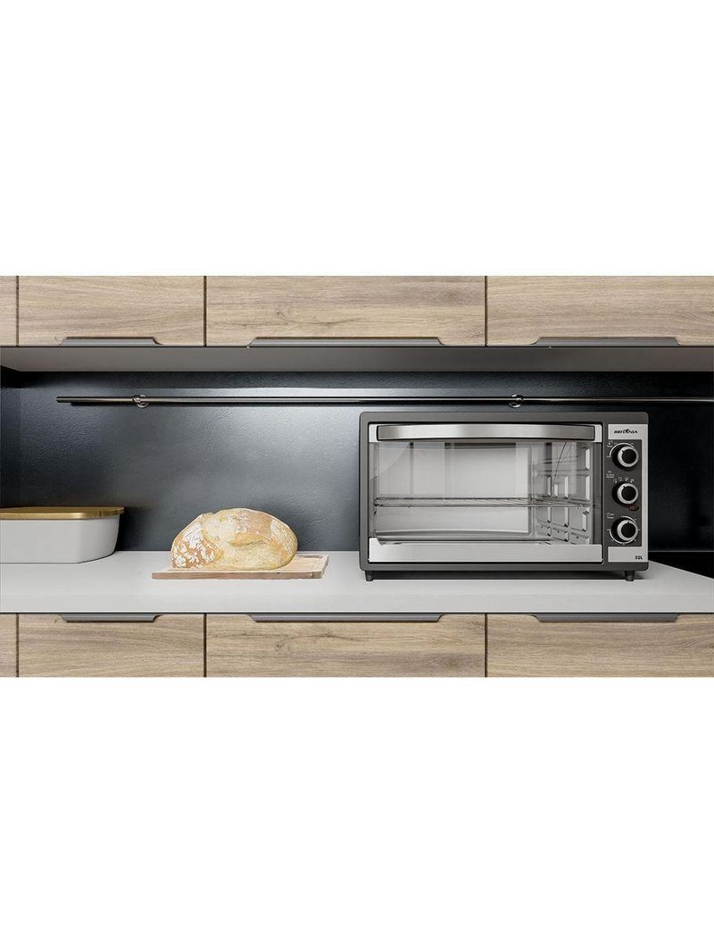 Forno Elétrico Britânia BFE55P Dupla Resistência 52L 110V