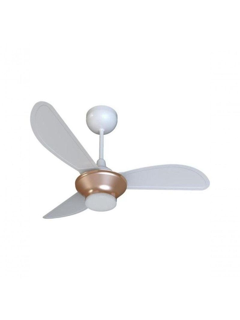 Ventilador De Teto Ventisol Mistral 3 Pás Branco/bronze Bivolt