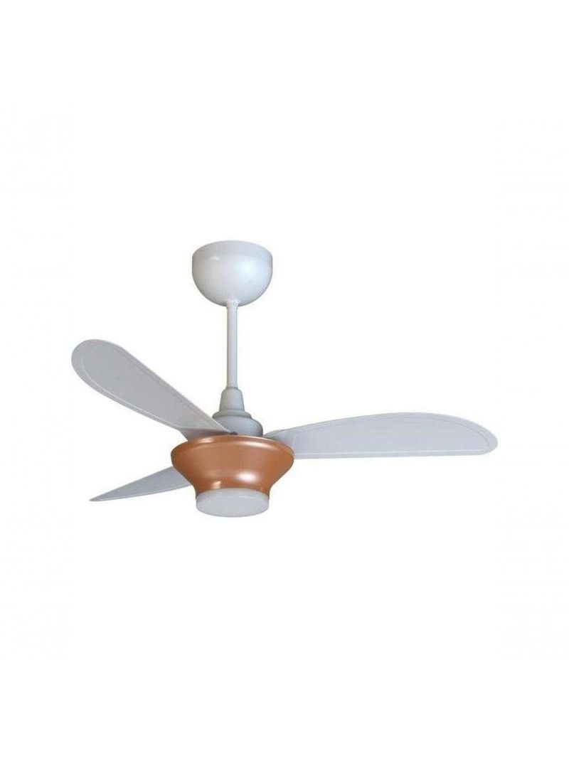 Ventilador De Teto Ventisol Mistral 3 Pás Branco/bronze Bivolt