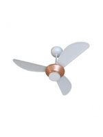 Ventilador De Teto Ventisol Mistral 3 Pás Branco/bronze Bivolt