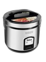 Panela De Arroz Elétrica Philco Ph 10 Xícaras Preta/Inox