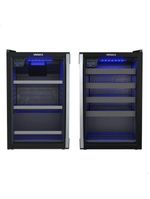 Conjunto Venax Cervejeira Blue Light E Adega Piubella Preto Fosco Porta Invertida 220V
