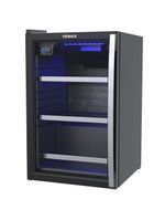 Conjunto Venax Cervejeira Blue Light E Adega Piubella Preto Fosco Porta Invertida 220V