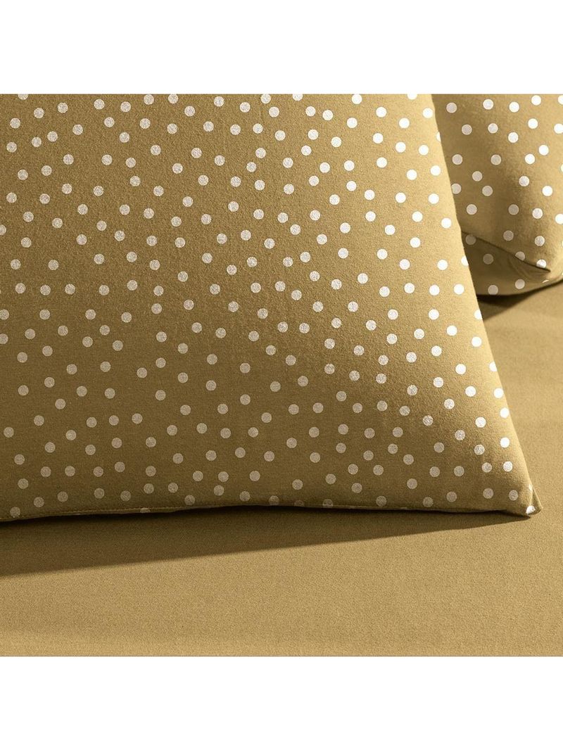 Jogo De Cama Solteiro King 2 Peças Altenburg Malha Fio Penteado Bits Amarelo