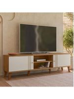 Rack Bancada Para TV 75 Polegadas 180cm Sia Nature Off White Z49 - Mpozenato