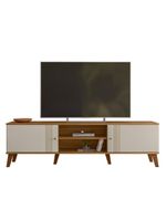 Rack Bancada Para TV 75 Polegadas 180cm Sia Nature Off White Z49 - Mpozenato