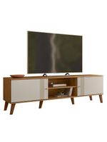Rack Bancada Para TV 75 Polegadas 180cm Sia Nature Off White Z49 - Mpozenato
