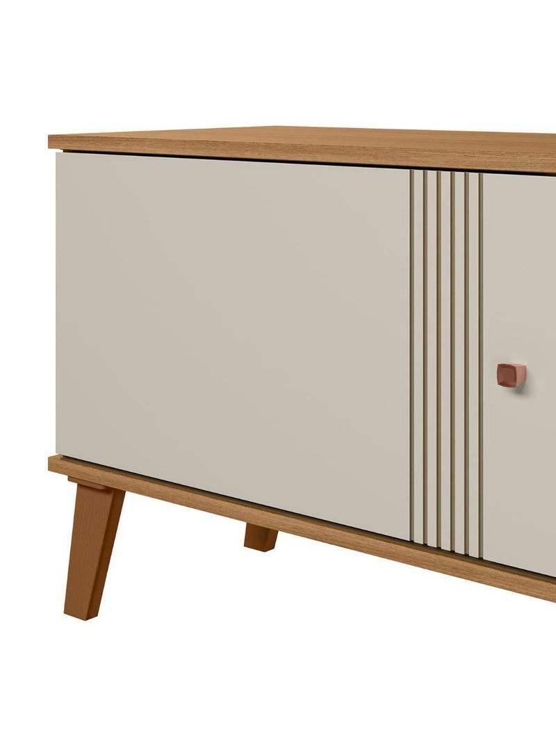 Rack Bancada Para TV 75 Polegadas 180cm Sia Nature Off White Z49 - Mpozenato