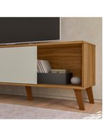 Rack Bancada Para TV 75 Polegadas 180cm Sia Nature Off White Z49 - Mpozenato