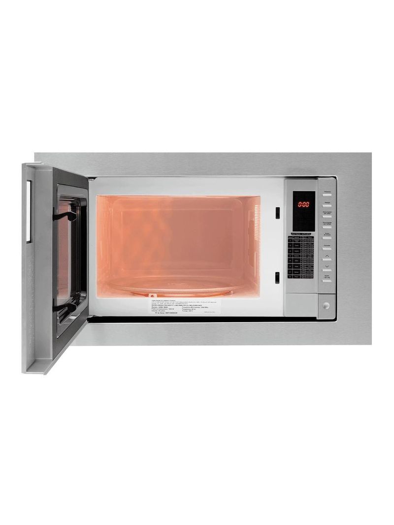 Micro-ondas de Embutir Fischer Fit Line 25 Litros com Função Descongelar Inox 34900-98441 127V