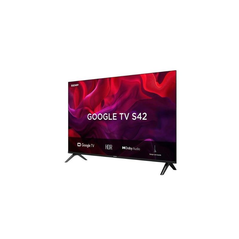 Smart tv 43” fhd semp s42 led dolby audio google tv