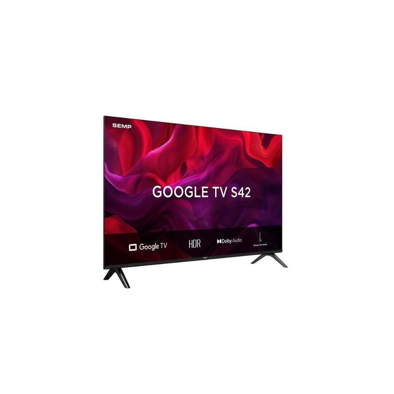 Smart tv 43” fhd semp s42 led dolby audio google tv