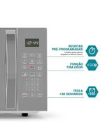 Micro-ondas 33L Philco PMO38S Limpa Fácil 1400W 110V