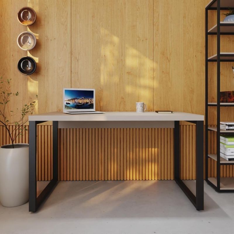 Mesa Operacional 135x70x75cm Yon - Off White-estpreta Off White-estpreta