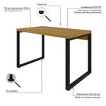 Mesa Operacional 120x70x75cm Yon - Acácia -estpreta Acácia -estpreta