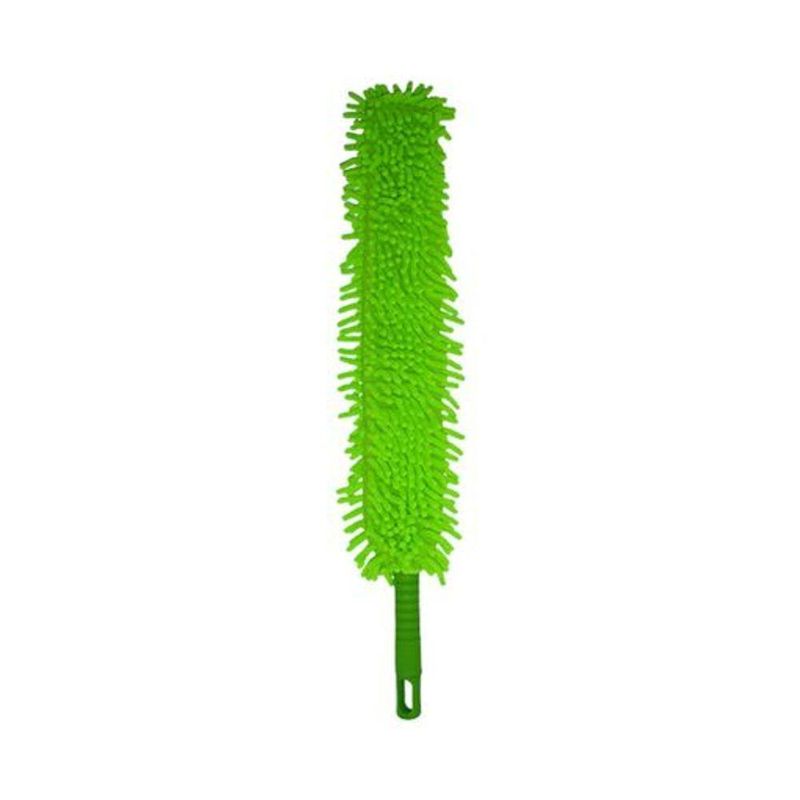 Espanador Eletrostático De Microfibra Verde Dobrável - Nobre