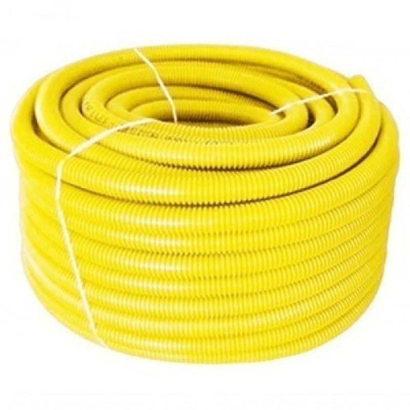 Eletroduto Corrugado Conduíte 3-4 50M para Instalações Elétricas Embutidas Amarelo Higipack
