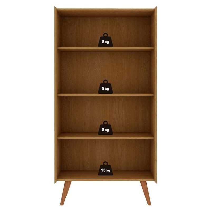 Cristaleira Vértice 2 Portas 3 Prateleiras MDF com Vidro Temperado Branco Laca