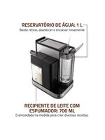 Cafeteira Espresso Automática Dolce Latte 20 Bar Mondial Preto/inox - CCL-01 110V