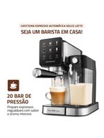 Cafeteira Espresso Automática Dolce Latte 20 Bar Mondial Preto/inox - CCL-01 110V