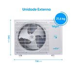 Ar Condicionado Split Elgin Eco Inverter III Wi-Fi 18000 BTUs Frio 220V HJFC18C2WGCG