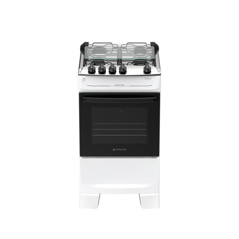 Fogão 4 Bocas Atlas Mônaco Top Mesa Inox A Gás Bivolt