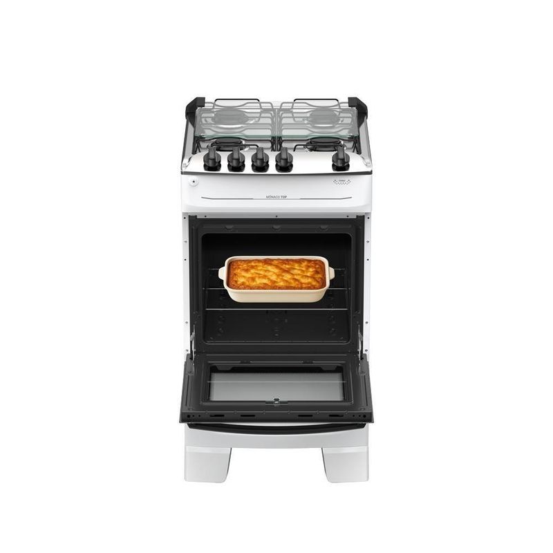 Fogão 4 Bocas Atlas Mônaco Top Mesa Inox A Gás Bivolt