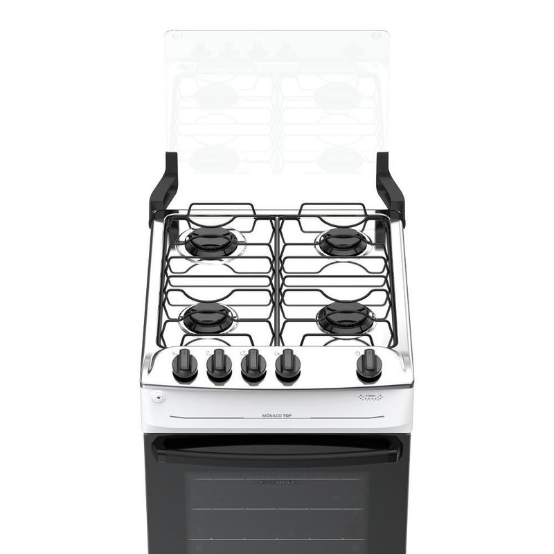 Fogão 4 Bocas Atlas Mônaco Top Mesa Inox A Gás Bivolt