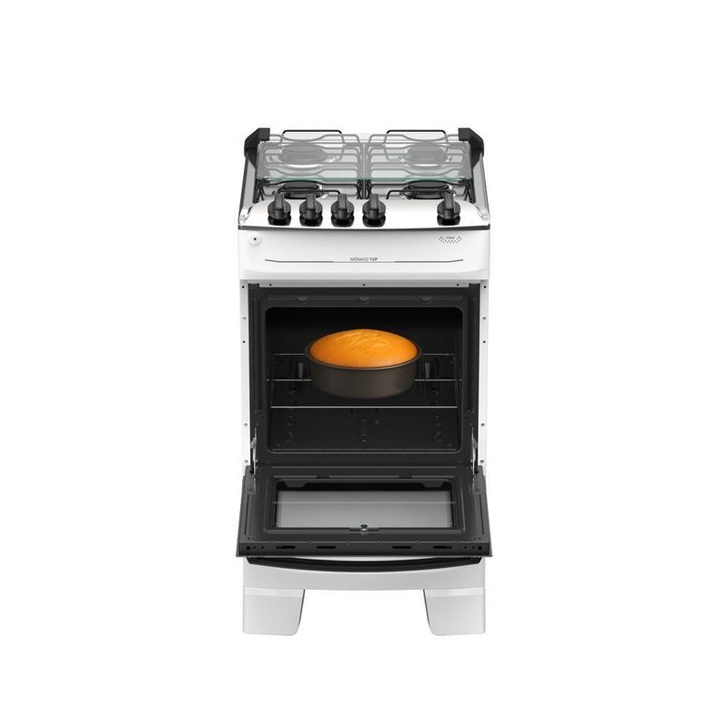 Fogão 4 Bocas Atlas Mônaco Top Mesa Inox A Gás Bivolt