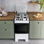 Fogão 4 Bocas Atlas Mônaco Top Mesa Inox A Gás Bivolt