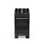 Fogão de Piso 4 Bocas a Gás Atlas Atenas Mesa de Vidro Automático Preto Bivolt