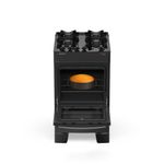 Fogão de Piso 4 Bocas a Gás Atlas Atenas Mesa de Vidro Automático Preto Bivolt