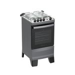 Fogão 4 Bocas Atlas Agile Up C/ Mesa Inox A Gás Bivolt