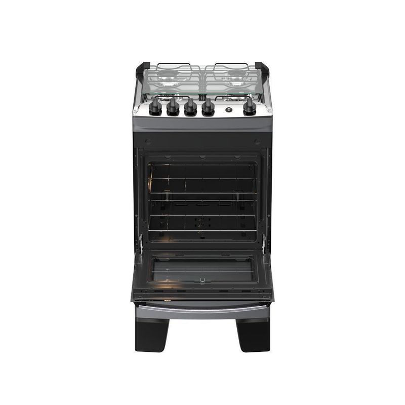 Fogão 4 Bocas Atlas Agile Up C/ Mesa Inox A Gás Bivolt