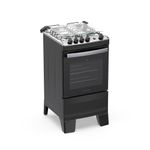 Fogão 4 Bocas Atlas Agile Up C/ Mesa Inox A Gás Bivolt