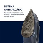 Ferro a Vapor Oster GCSTAC7002 1600W Base Aeroceramic Preto 110V