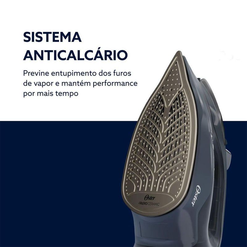 Ferro a Vapor Oster GCSTAC7002 1600W Base Aeroceramic Preto 110V