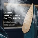 Ferro a Vapor Oster OGCSTDPA8002 Diamond Aeroceramic 2200W Base Cerâmica Preto 220V