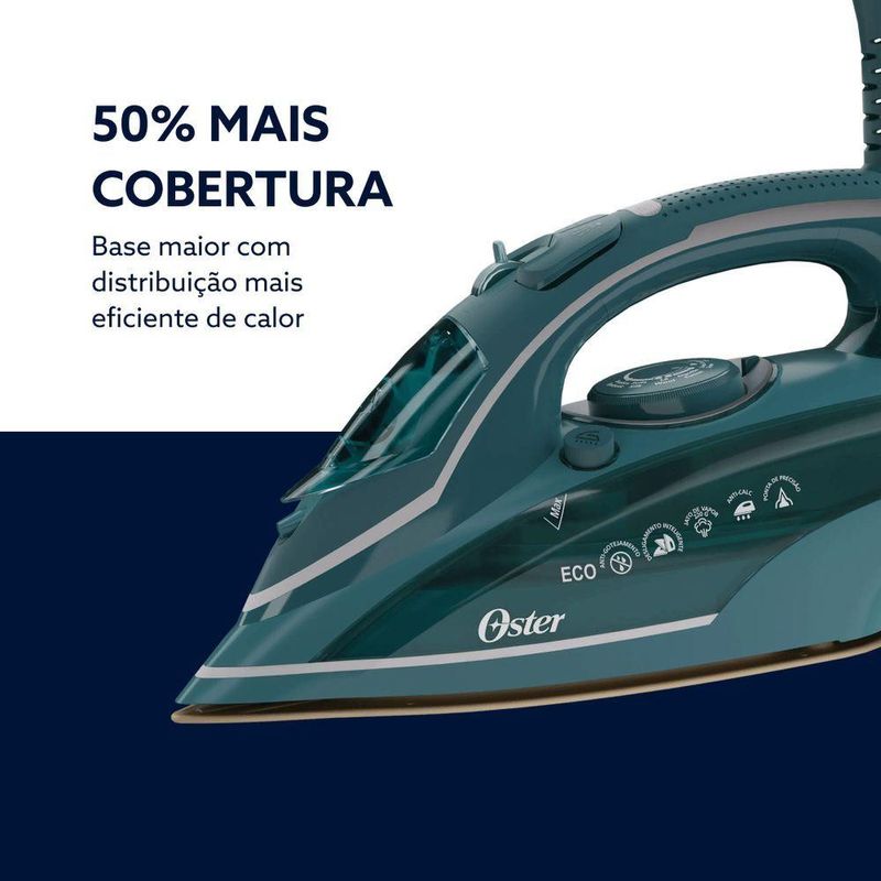 Ferro a Vapor Oster OGCSTDPA8002 Diamond Aeroceramic 2200W Base Cerâmica Preto 220V