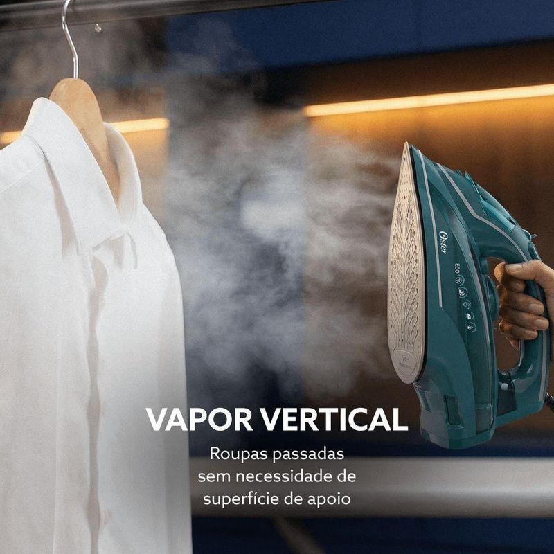 Ferro a Vapor Oster OGCSTDPA8002 Diamond Aeroceramic 2200W Base Cerâmica Preto 220V
