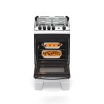 Fogão 4 Bocas Atlas Agile Up C/ Mesa Inox A Gás Bivolt