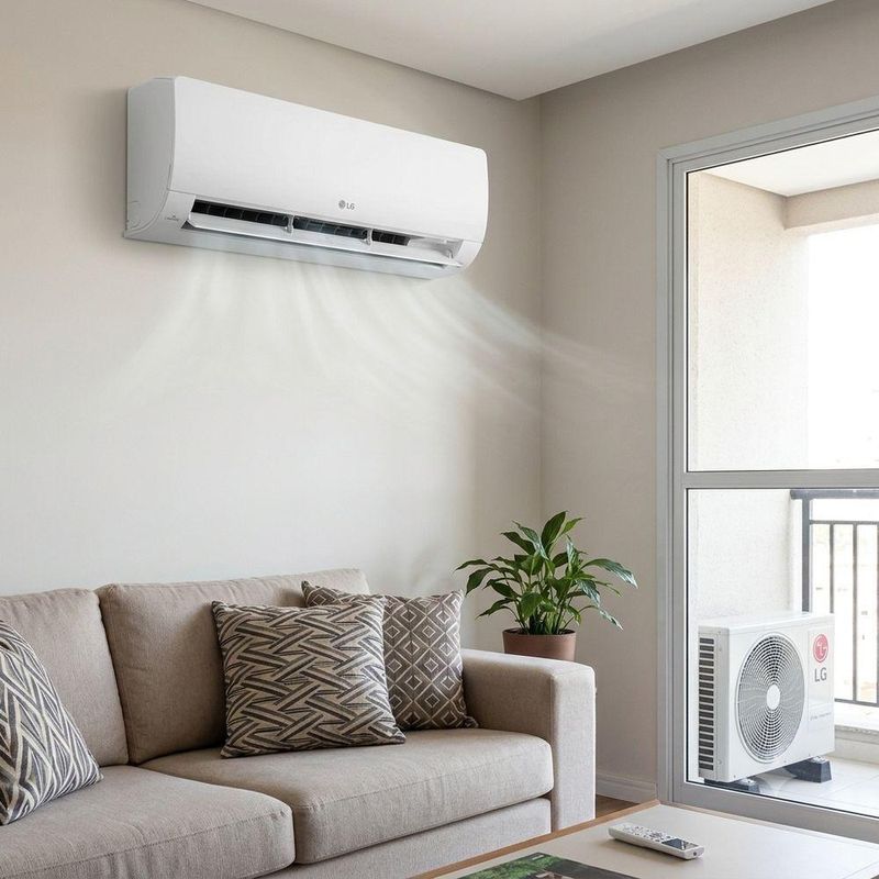 Ar Condicionado Split LG DUAL Inverter AI Voice 12000 BTUs Frio 127V S3-Q12JA31Q
