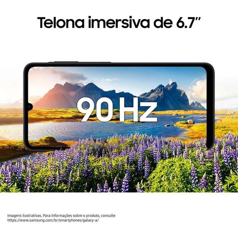 Smartphone Samsung Galaxy A07 128GB Tela 67" Preto