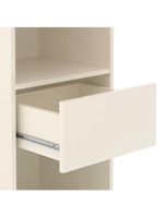 Conjunto De Escritório Tech 3 Livreiro 1 Buffet E 4 Mesas 90 - Off White E Cedro Off White E Cedro