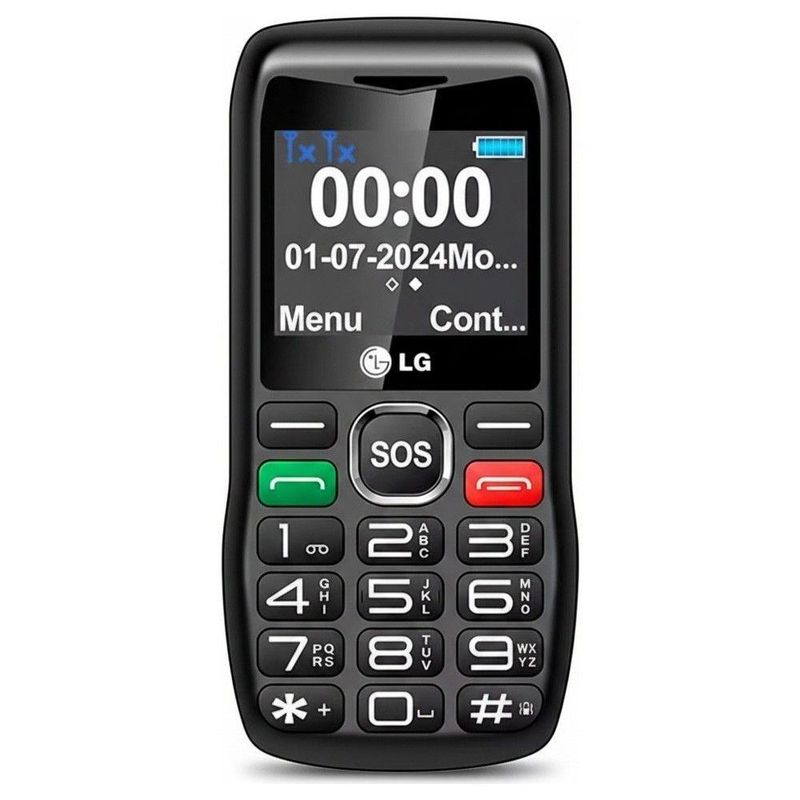 Celular LG G365 4G Dual Sim Tela 145 Preto com Bateria 950mAh e Estrutura Ergonômica