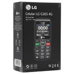 Celular LG G365 4G Dual Sim Tela 145 Preto com Bateria 950mAh e Estrutura Ergonômica