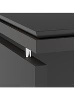Conjunto De Escritório Office 4 Peças Mesa Gaveteiro Balcão - Preto Preto