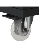 Conjunto De Escritório Office 4 Peças Mesa Gaveteiro Balcão - Preto Preto