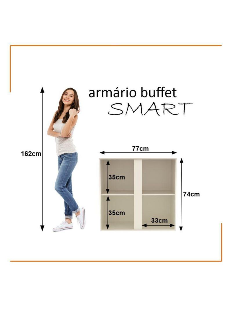 Conjunto De Escritório Tech 8 Livreiro 2 Buffet E 9 Mesas 90 - Off White E Cedro Off White E Cedro