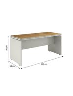 Conjunto De Escritório Office 3 Peças Mesa Balcão Armário Tu - Fendi E Freijó Fendi E Freijó